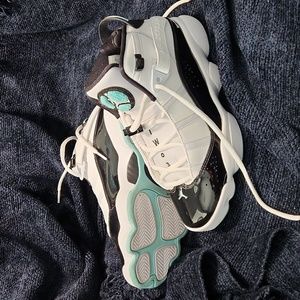 Men’s Jordan 6 Rings Sz 7 White Concord Black Tropical Twist